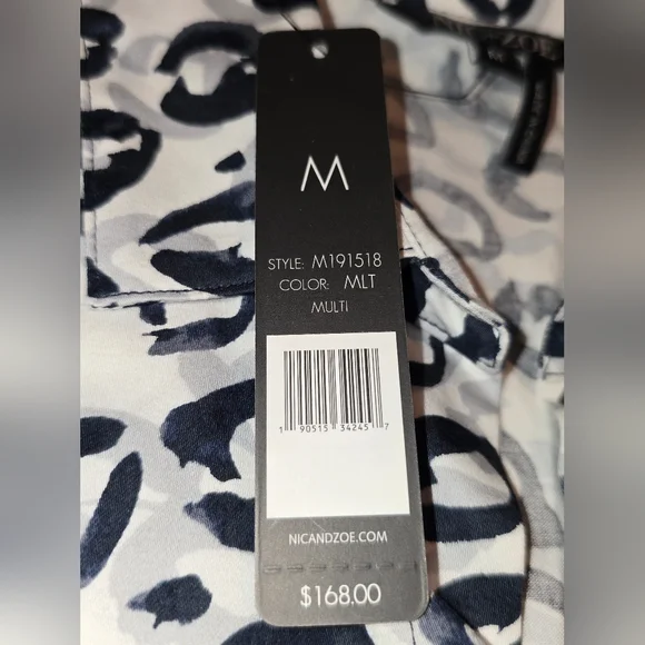 NWT NIC+ZOE  Shirt Jacket Dress Women's Size Medium - Picture 8 of 11